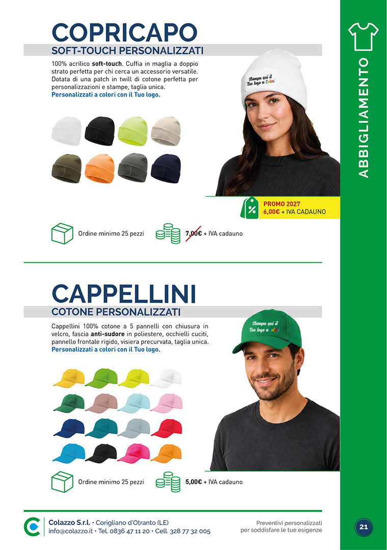 Catalogo di Prodotti Promozionali per Aziende di Colazzo Srl