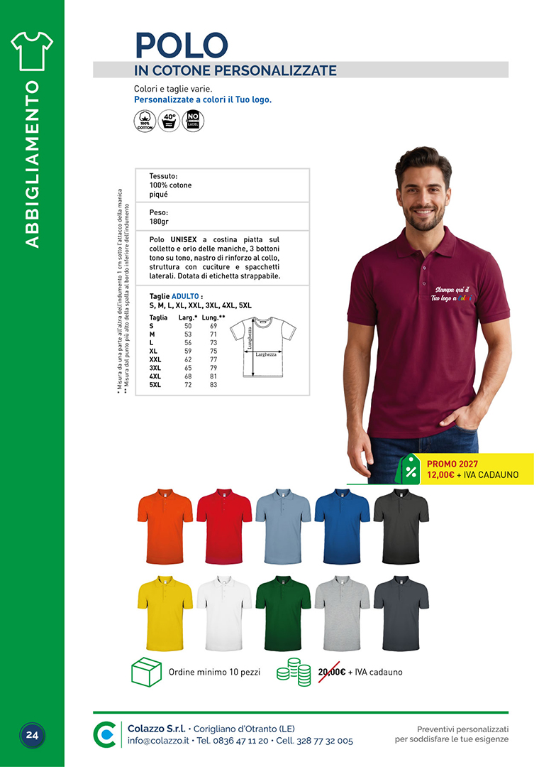 Catalogo di Prodotti Promozionali per Aziende di Colazzo Srl