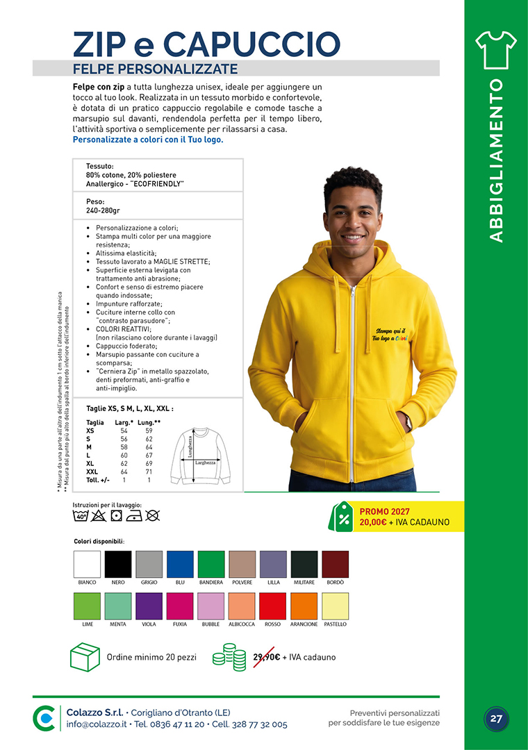 Catalogo di Prodotti Promozionali per Aziende di Colazzo Srl